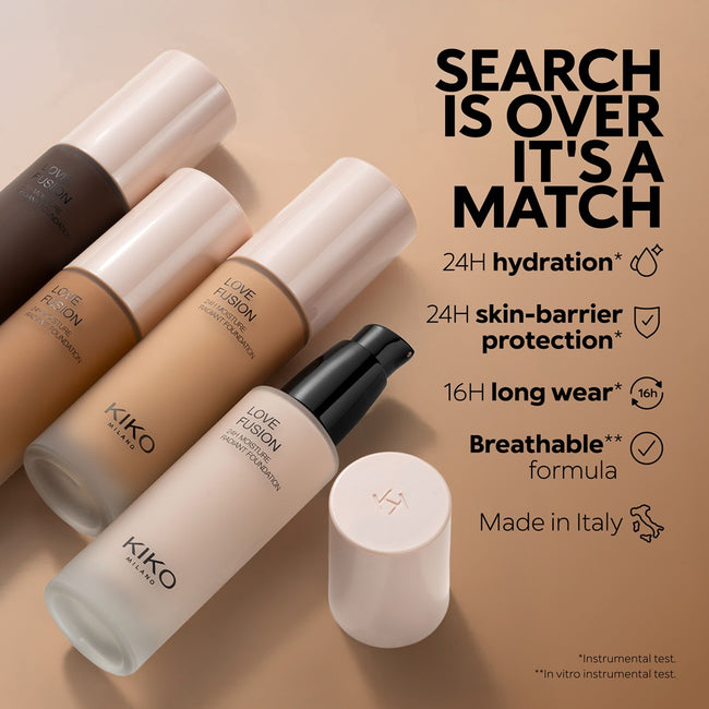 KIKO Milano Love Fusion 24H Moisture Radiant Foundation nawilżający podkład do twarzy