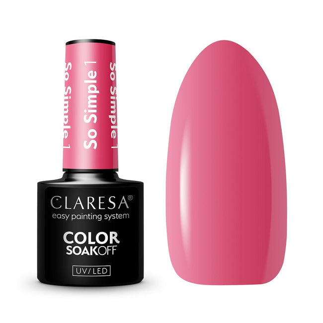 Claresa Color Soak Off UV/LED So Simple lakier hybrydowy