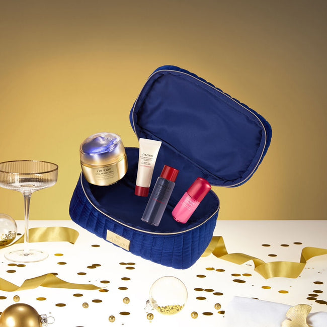 Shiseido Lifting And Redensifying Supreme Ritual zestaw krem przeciwzmarszczkowy 50ml + pianka oczyszczająca 15ml + lotion do twarzy 30ml + serum do twarzy 10ml + kosmetyczka