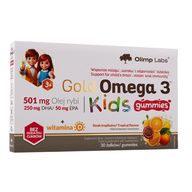 Olimp Labs Gold Omega 3 Kids suplement diety 30 żelków