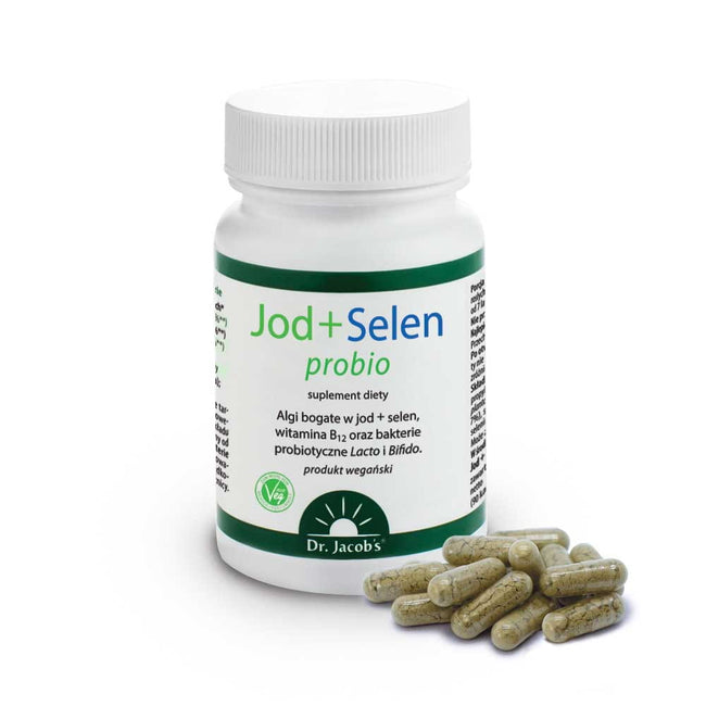 Dr Jacobs Jod + Selen probio suplement diety 90 kapsułek