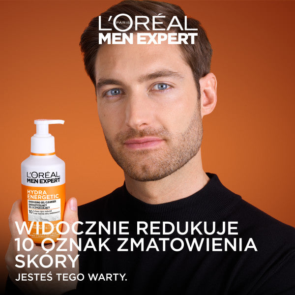L'Oreal Paris Men Expert Hydra Energetic energetyzujący żel oczyszczający do skóry z oznakami zmęczenia 260ml