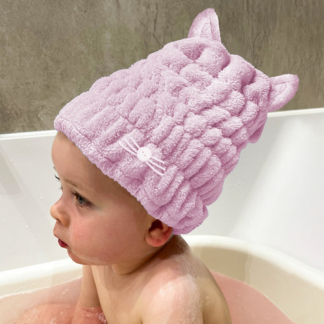 Glov Kids Bath Hair Wrap kąpielowy turban dla dzieci Pink