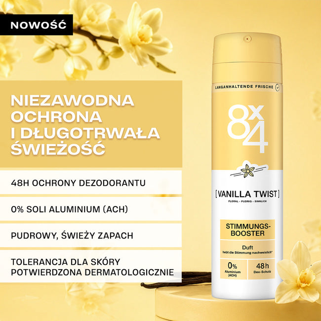 8x4 Vanilla Twist dezodorant w sprayu 150ml
