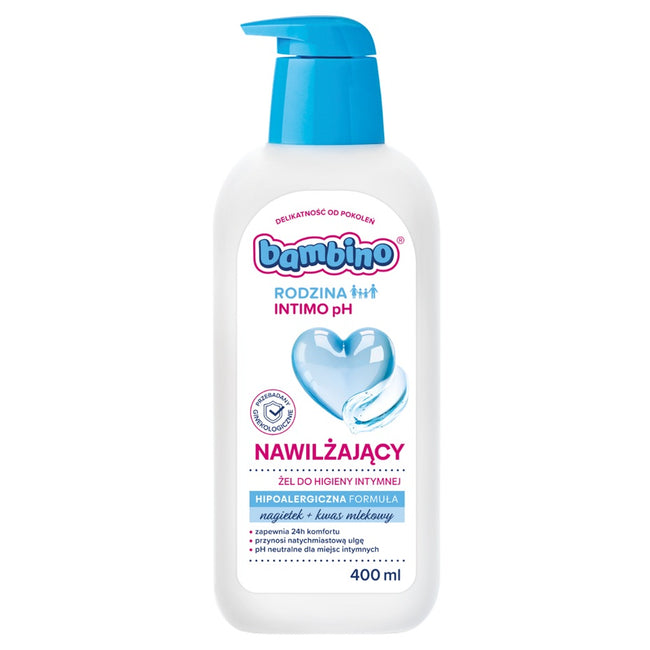 Bambino Rodzina Intimo pH nawilżający żel do higieny intymnej 400ml