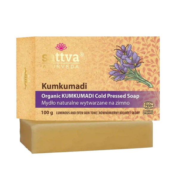 Sattva Organiczne mydło wytwarzane na zimno Kumkumadi 100g
