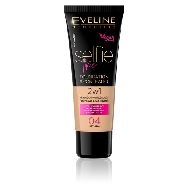 Eveline Cosmetics Selfie Time Foundation & Concealer kryjąco-nawilżający pokład i korektor
