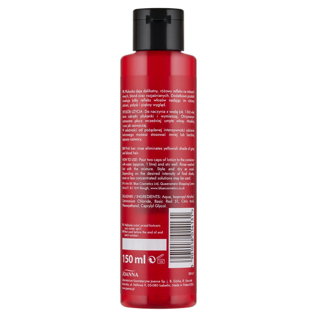 Joanna Ultra Color płukanka do włosów różowa 150ml