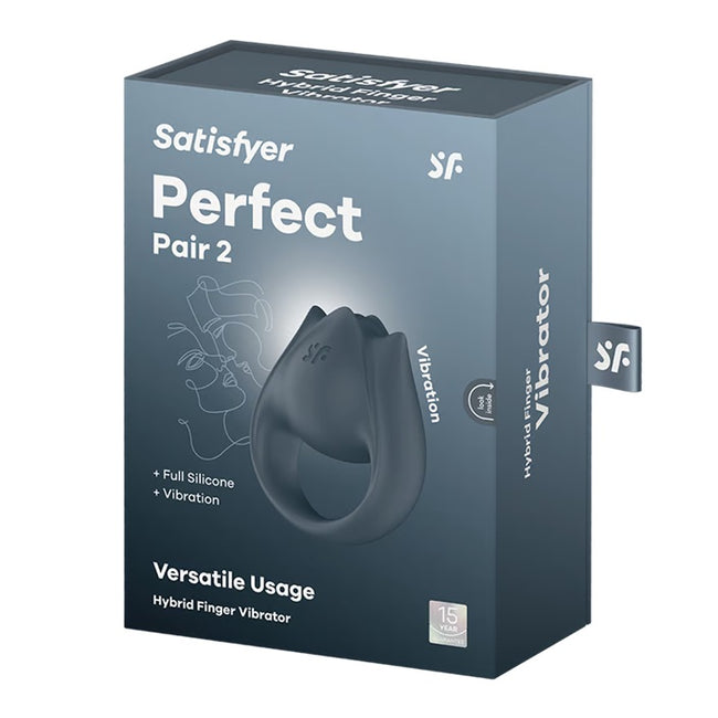 Satisfyer Perfect Pair 2 wibrujący pierścień dla par Grey