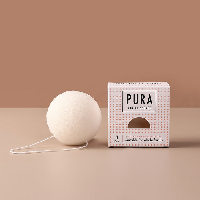 Sister Young Pura Konjac Sponge gąbka do mycia twarzy White
