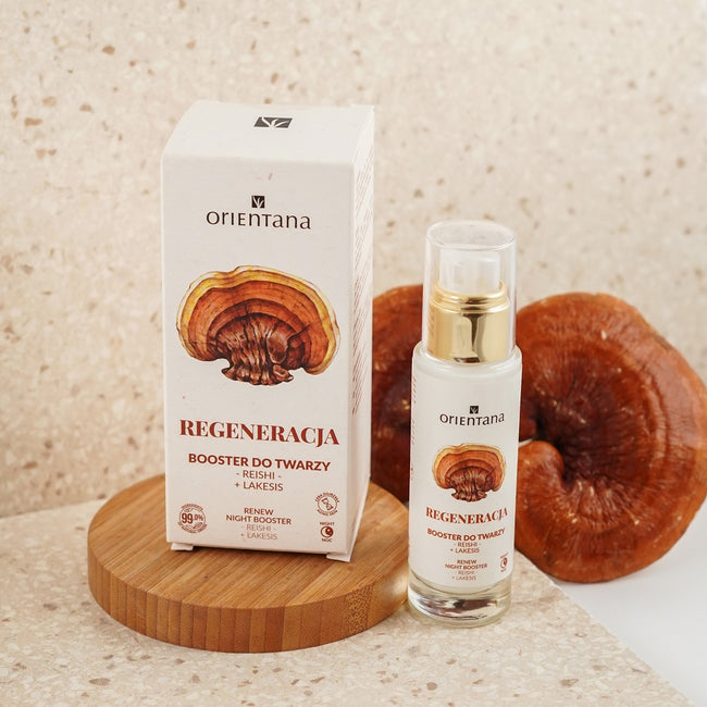 ORIENTANA Booster regenerujący do twarzy Reishi i Lakesis 30ml