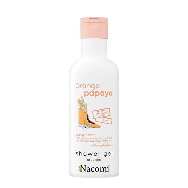 Nacomi Żel pod prysznic pomarańcza i papaja 300ml