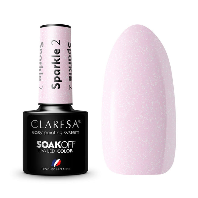 Claresa Soak Off UV/LED Sparkle lakier hybrydowy 5g