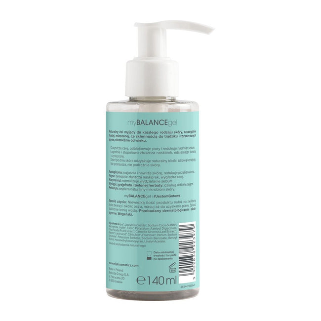 Miya Cosmetics MyBALANCEgel balansujący żel do mycia twarzy 140ml