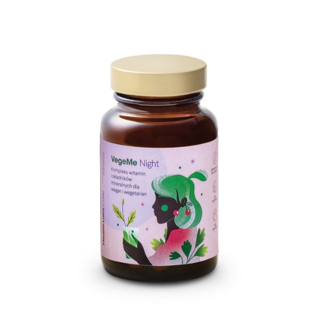 HealthLabs Zestaw VegeMe codzienne wsparcie i uzupełnienie diety roślinnej VegeMe Day 30 kapsułek + VegeMe Night 30 kapsułek