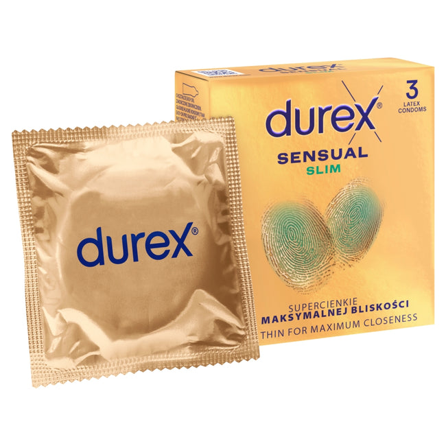 Durex Sensual Slim prezerwatywy lateksowe 3szt