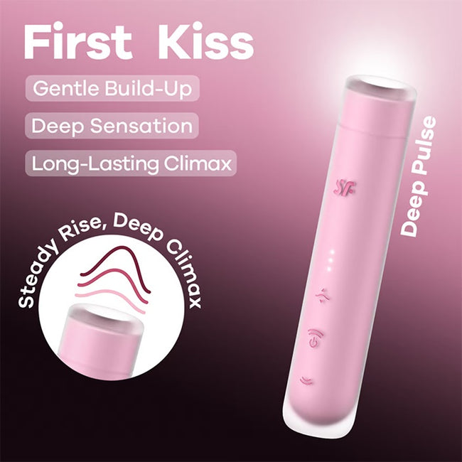 Satisfyer First Kiss bezdotykowy masażer łechtaczki Pink