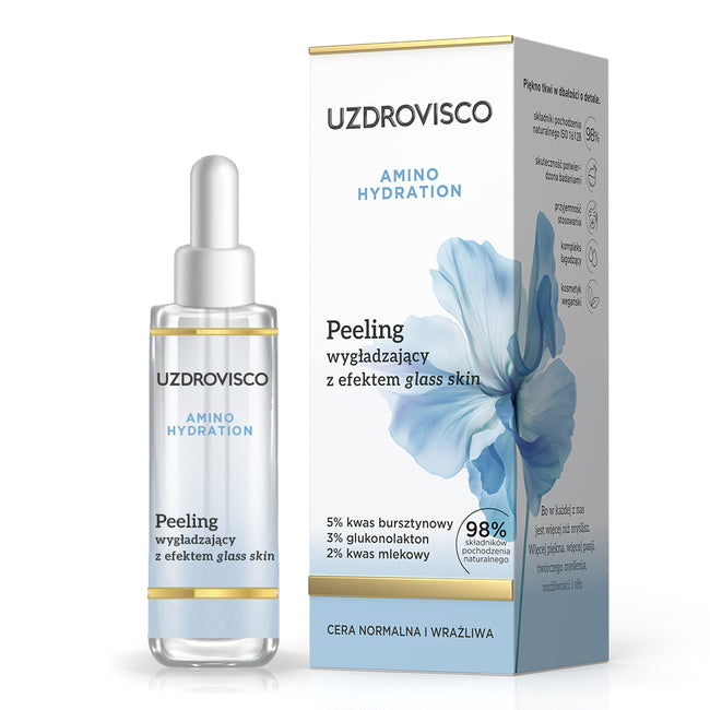 UZDROVISCO Amino Hydration peeling wygładzający z efektem glass skin 30ml