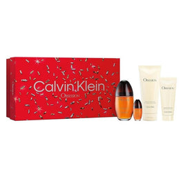 Calvin Klein Obsession zestaw woda perfumowana spray 100ml + balsam do ciała 200ml + żel pod prysznic 100ml + woda perfumowana spray 15ml