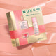 Nuxe Rose A L'infini Pink Fever zestaw łagodząca woda micelarna 3w1 100ml + różany balsam do ust 15g + suchy olejek regenerujący 50ml