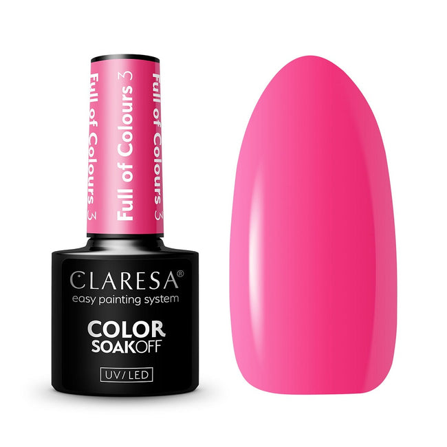 Claresa Color Soak Off UV/LED Full of Colours lakier hybrydowy 5g