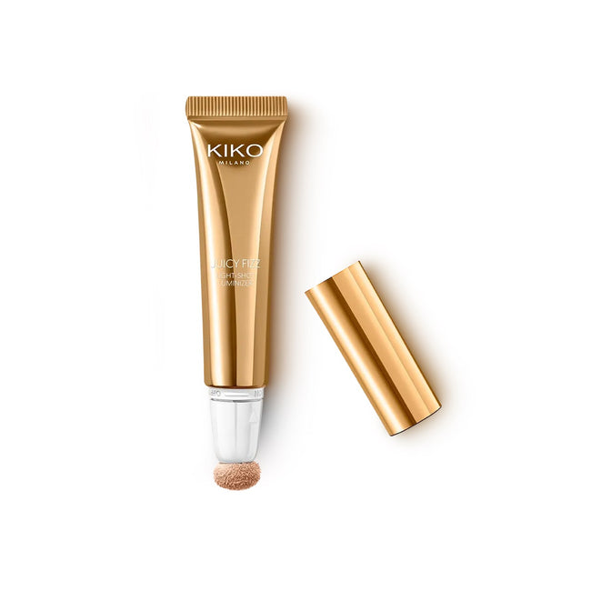 KIKO Milano Juicy Fizz Light-Shot Luminizer rozświetlacz do twarzy w płynie z aplikatorem gąbkowym
