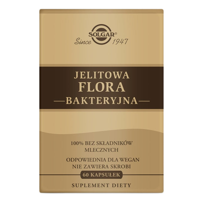 Solgar Jelitowa Flora Bakteryjna suplement diety 60 kapsułek