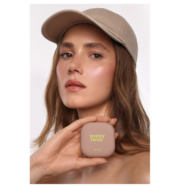 Poppy Head Skinivine prasowany puder utrwalający z efektem blur