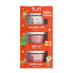 Fluff Winter Evening zestaw peeling do ciała Grzane Wino 100ml + masło do ciała Szarlotka 100ml + masło do ciała Bułeczki Cynamonowe 100ml