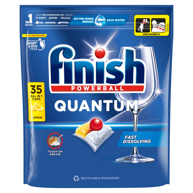 Finish Quantum Lemon kapsułki do mycia naczyń w zmywarce 35szt