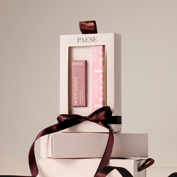 Paese Cheeky Nude Look zestaw tusz do rzęs 9ml + pomadka do ust 4.5g