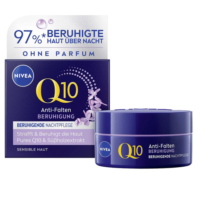 Nivea Q10 Ukojenie przeciwzmarszczkowy łagodzący krem na noc 50ml