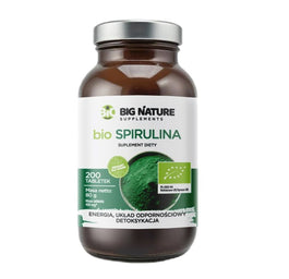 Big Nature Bio Spirulina suplement diety 200 tabletek