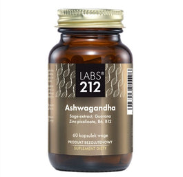 LABS212 Ashwagandha suplement diety 60 kapsułek wege
