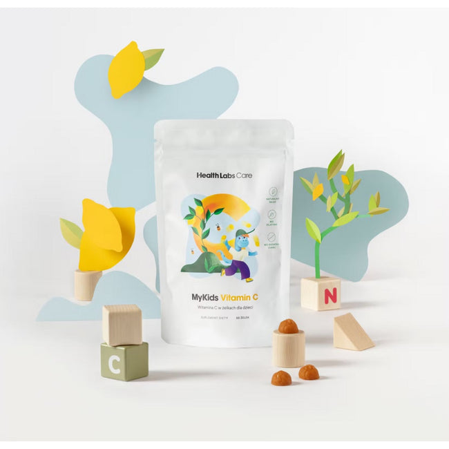 HealthLabs MyKids Vitamin C wegańska witamina C w żelkach dla dzieci suplement diety 60 żelek