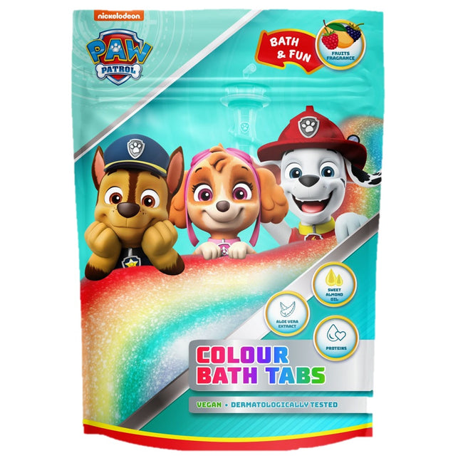 Paw Patrol Colour Bath Tabs barwinki koloryzujące do kąpieli 144g