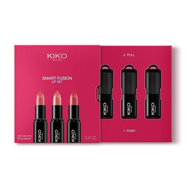 KIKO Milano Smart Fusion Lip Set zestaw błyszczących pomadek do ust 3x3g