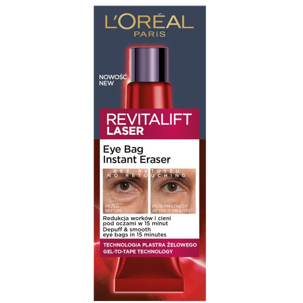 L'Oreal Paris Revitalift Laser Eye Bag Instant Eraser reduktor cieni i worków pod oczami 15ml