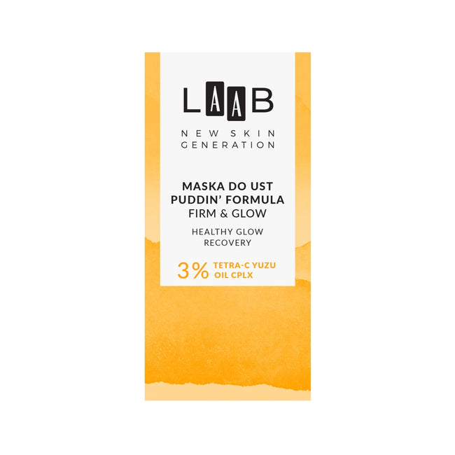 AA LAAB Tetra-C Yuzu maska do ust puddin' formula Firm & Glow 15g