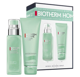 Biotherm Homme Aquapower zestaw żel do mycia twarzy 125ml + nawilżający żel do twarzy 75ml