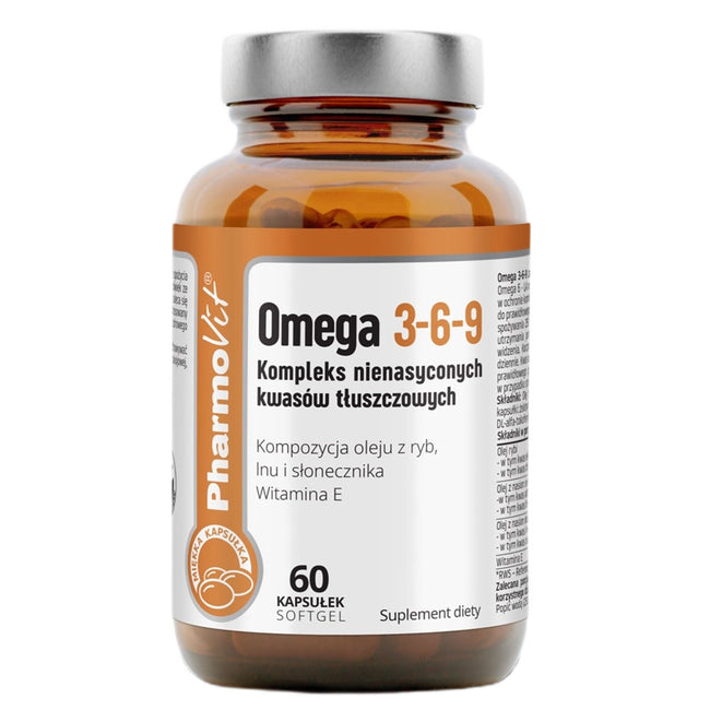 Pharmovit Omega 3-6-9 suplement diety 60 kapsułek softgel