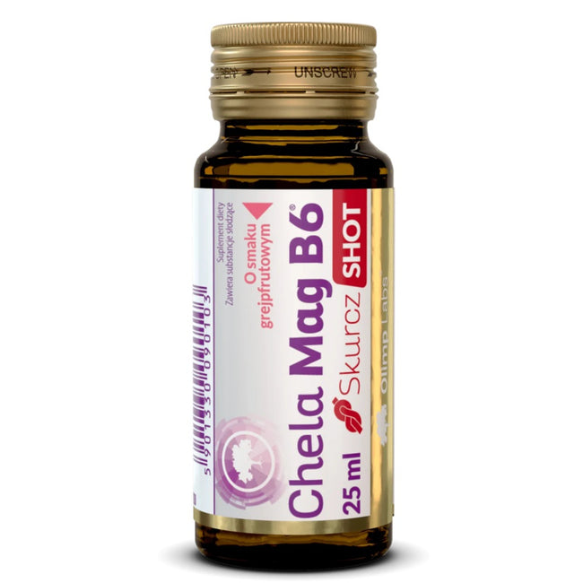Olimp Labs Chela-Mag B6 Skurcz Shot suplement diety o smaku grejpfrutowym 25ml