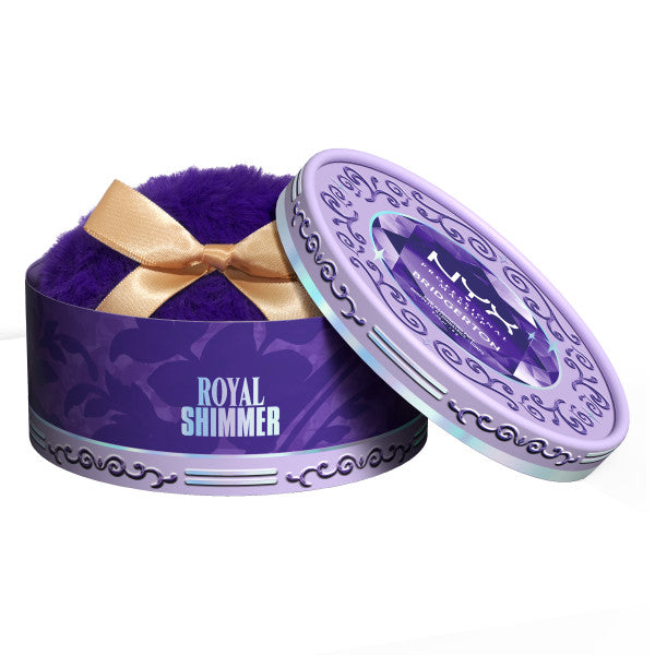 NYX Professional MakeUp Bridgerton Royal Shimmer puszek do ciała z brokatem