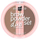 Essence Brow Powder Duo pudrowy zestaw do brwi