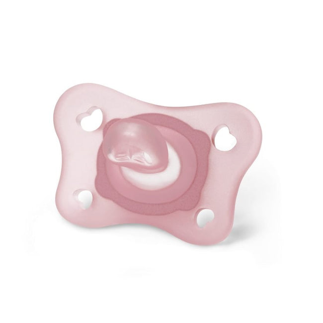 Chicco PhysioForma smoczek silikonowy uspokajający Mini Soft  0-2m Girl 2szt