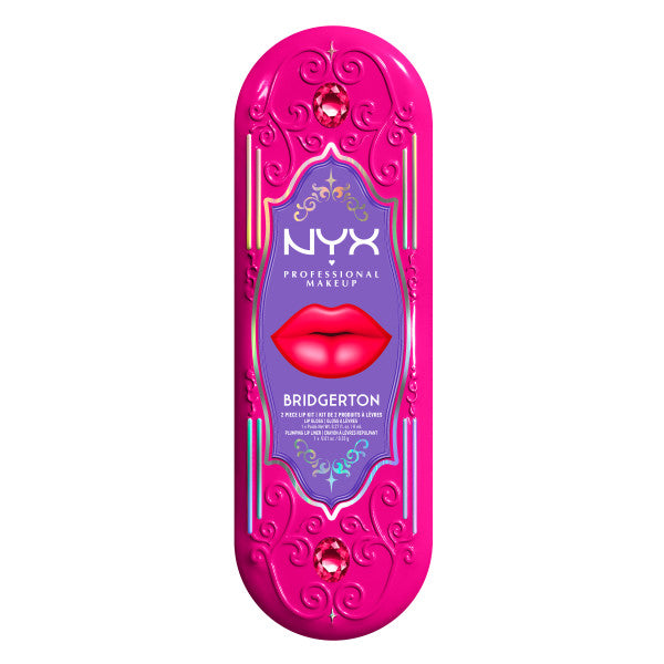 NYX Professional MakeUp Bridgerton Royal Treasures 2-Piece Lip Kit zestaw błyszczyk i konturówka