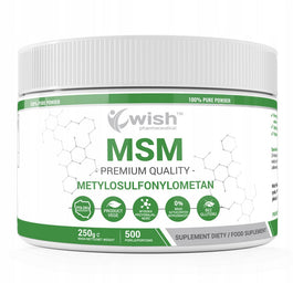 WISH Pharmaceutical MSM siarka organiczna suplement diety w proszku 250g