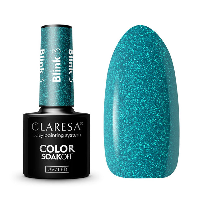 Claresa Color Soak Off UV/LED Blink lakier hybrydowy 3 5g