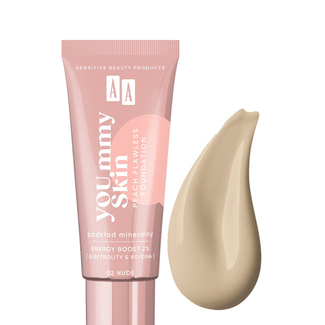 AA YOU.mmy Skin Peach Flawless Foundation podkład mineralny 30ml