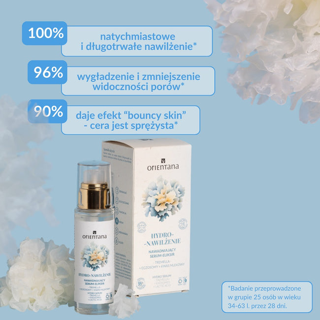 ORIENTANA Hydro-Nawilżenie nawadniające serum-eliksir Tremella Egzosomy Kwas Mlekowy 30ml